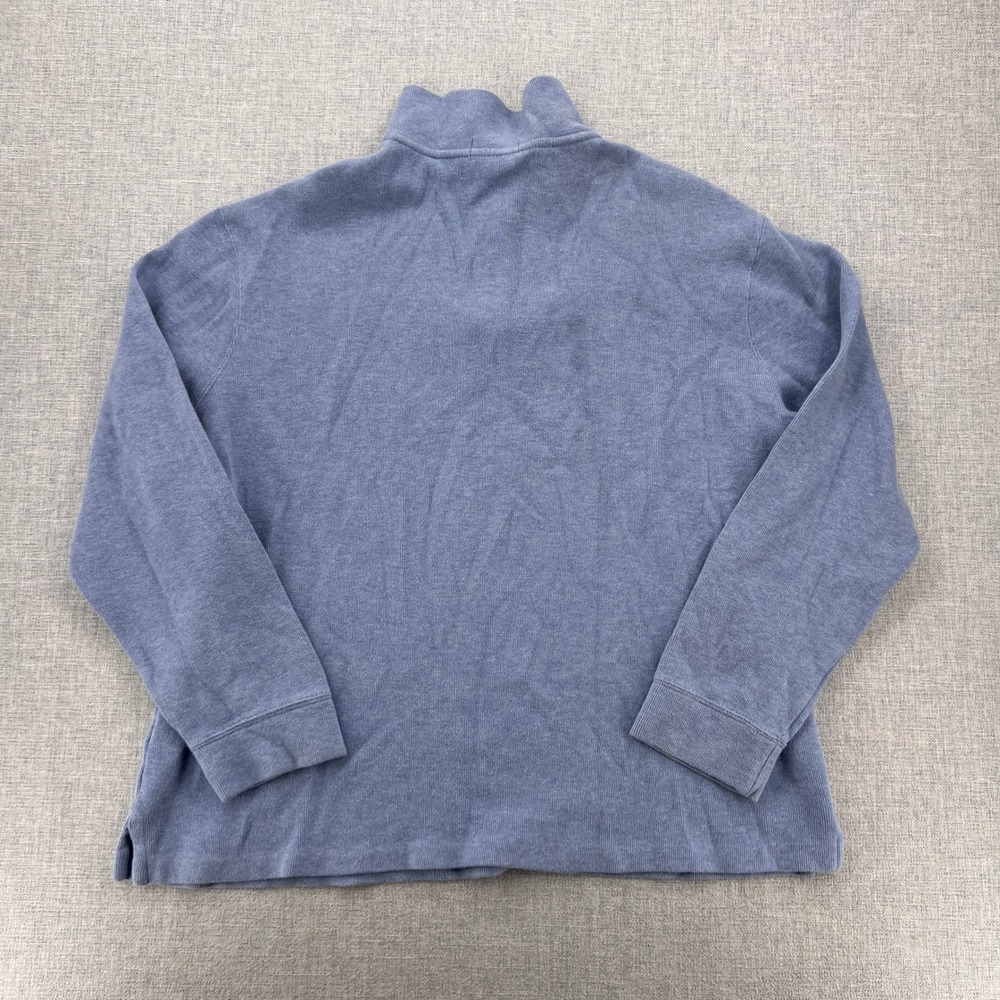 Polo Ralph Lauren Quarter Zip Pullover Sweater Men XL Blue Preppy Classic Ivy - Picture 4 of 10